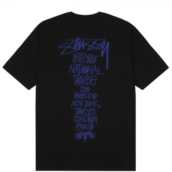 [BUNJANG] Stüssy Tribe Stack T-Shirt Black S / 스투시 트라이브 스택 티셔츠 블랙 S