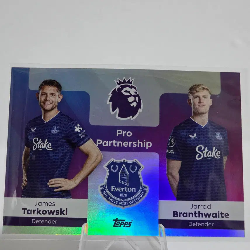 [BUNJANG] Topps Premier League Tarkowski Branthwaite Pro-Partnership (Everton) Trading Card / 탑스 프리미어리그 타코우스키 브랜스웨이트 프로 파트너십 (에버턴)