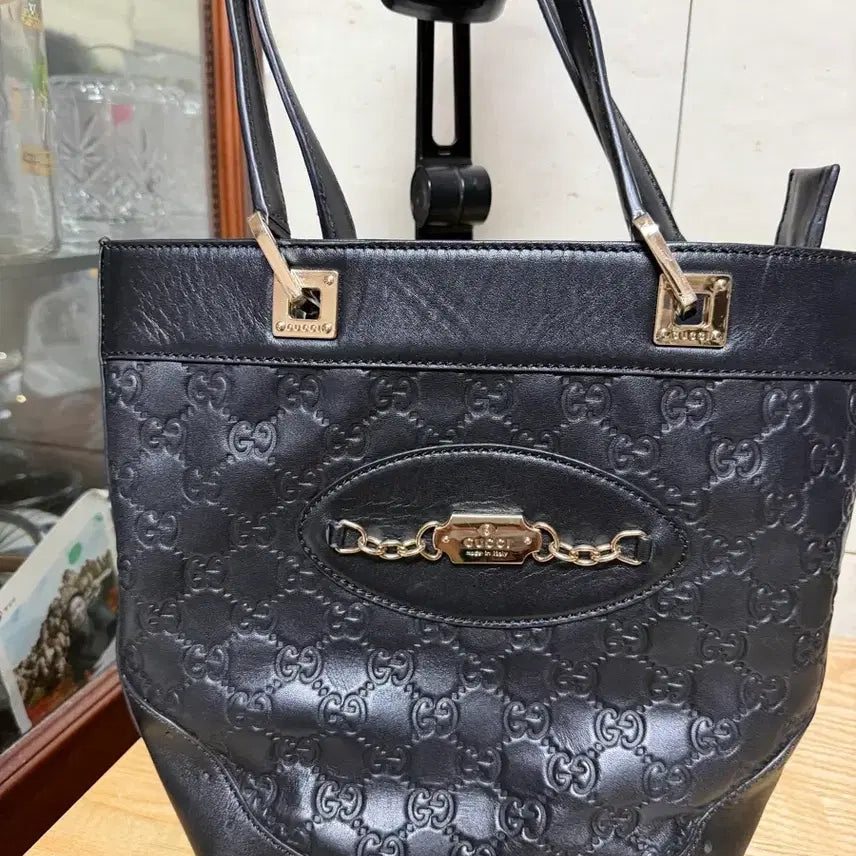 [BUNJANG] Gucci Black Shima Dot Bag / 구찌 블랙 시마도트백(정품)