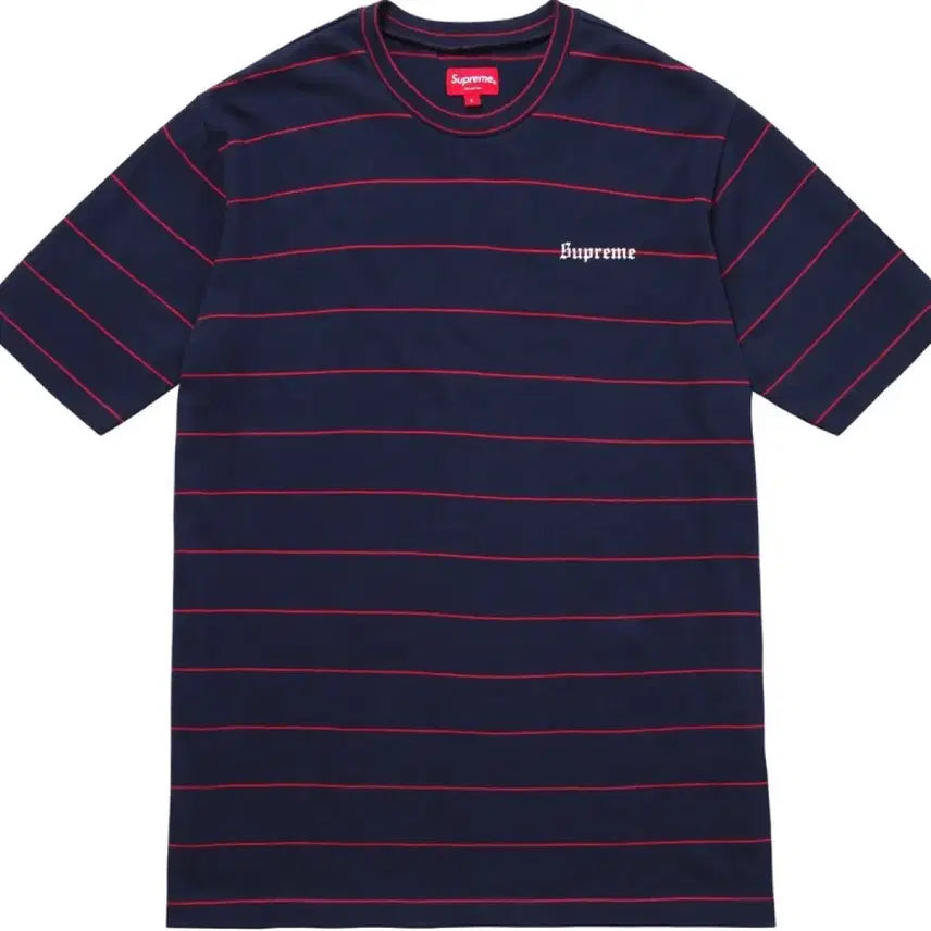 [BUNJANG] Supreme 16SS Pin Stripe Top Navy / (M)슈프림 16SS 핀 스트라이프 탑 네이비