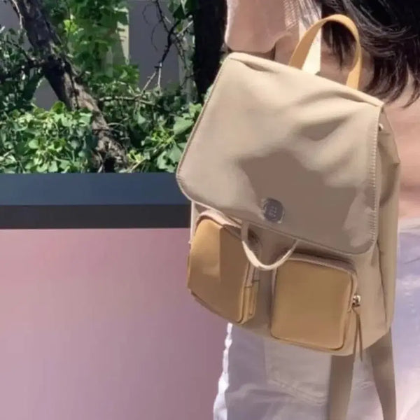 [BUNJANG] MinuteMute Mocha Beige Backpack / 미닛뮤트 모카베이지 백팩