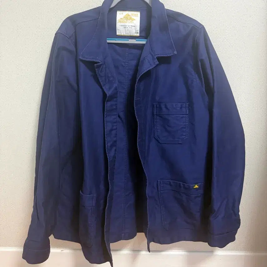 [BUNJANG] Le Mont Saint Michel French Work Jacket Blue Size 54 / 르몽생미셸 프렌치 워크 자켓 블루 54