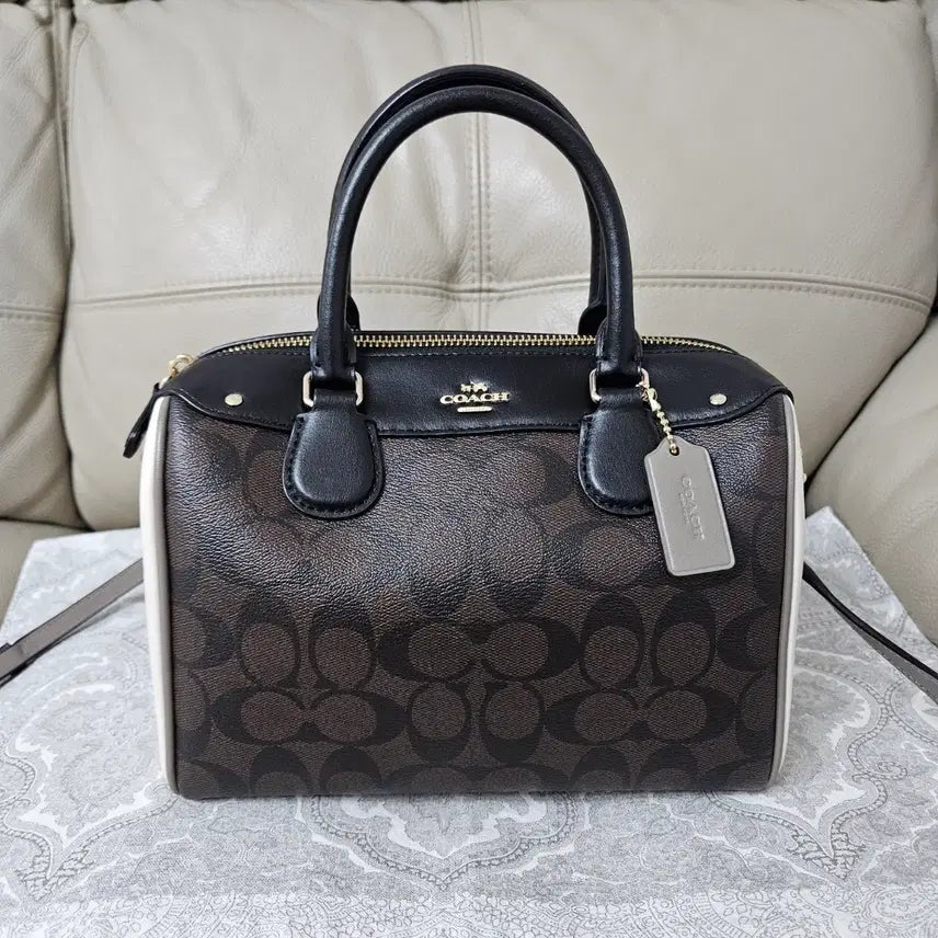 [BUNJANG] Coach Boston Bag Tote Shoulder Crossbody Bag / 코치 정품 COACH 보스턴백 토트백 숄더백 크로스백