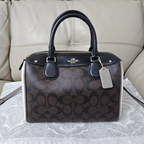 [BUNJANG] Coach Boston Bag Tote Shoulder Crossbody Bag / 코치 정품 COACH 보스턴백 토트백 숄더백 크로스백