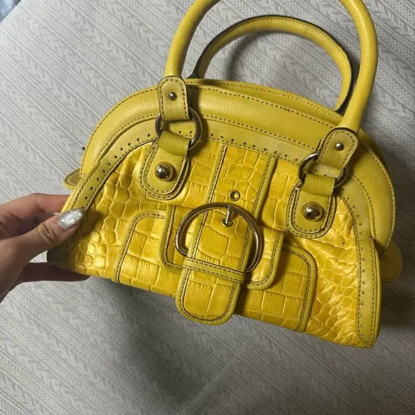 [BUNJANG] SIMPLET Vintage Leather Shoulder Bag / SIMPLET 가죽 빈티지 숄더백 가방
