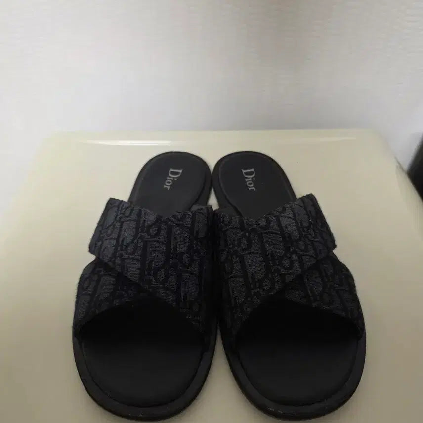 [BUNJANG] Dior B23 Alias Slippers Black Men's / (42) 디올 오블리크 알리아스 슬리퍼 블랙 남성