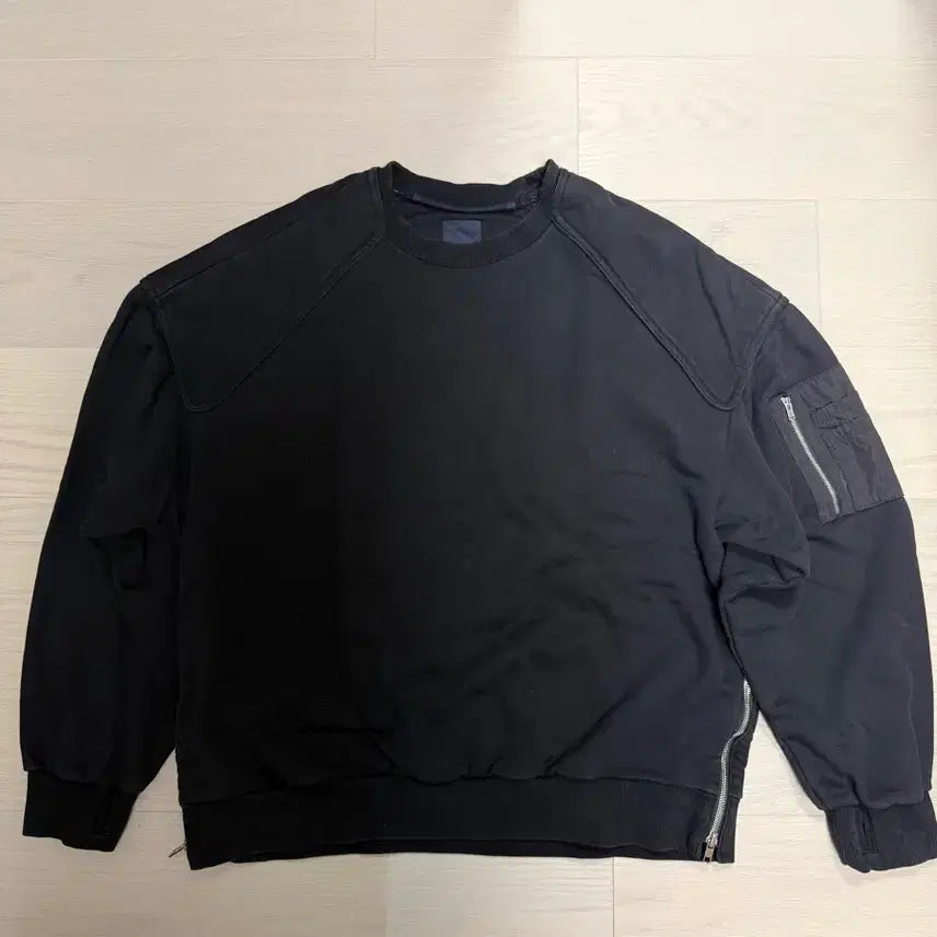 [BUNJANG] Junji MA-1 Sweatshirt Black / 준지 마원 맨투맨 블랙
