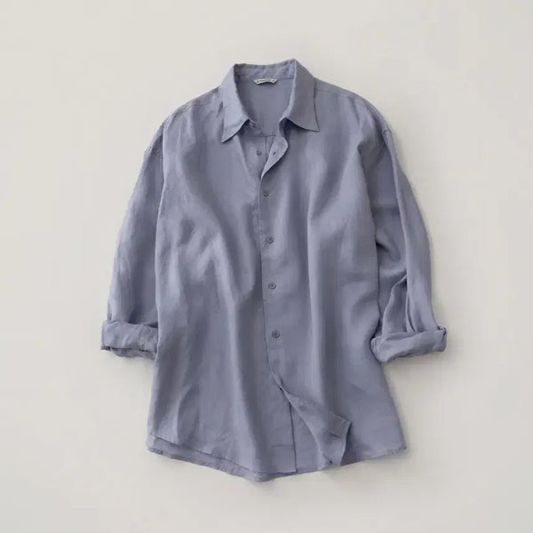 [BUNJANG] BlancRoom French Linen Shirt Lavender Size 2 / 블랭크룸 프렌치 린넨 셔츠 라벤더 2