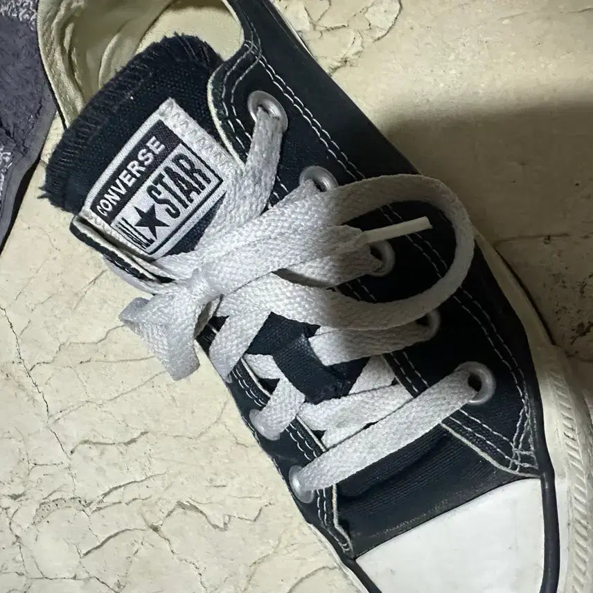 [BUNJANG] Converse All Star Low Top Sneakers Black US 4.5 / 컨버스 올스타 로우스니커즈 블랙 230