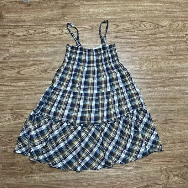 [BUNJANG] Vintage Check Patchwork Dress / 빈티지 체크 패치워크 원피스 코이세이오깔 모리걸 아오이유우 하구미깔히메갸루 로걀 라떼 슈가슈가룬 오네갸루 긱시크 고딕 고스 그런지 페어리 발레코어 와투케 스나계