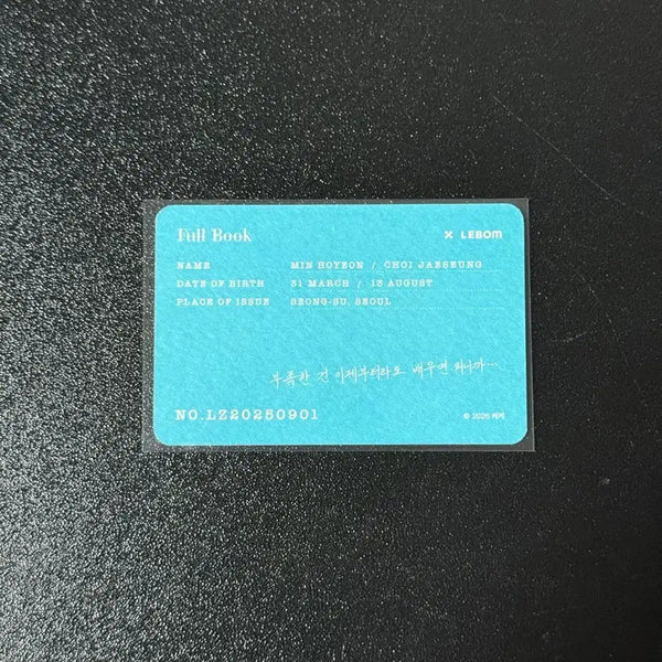 [BUNJANG] Cafe Rebom Salon de Rebon Membership Card Photocard / 풀북 카페 레봄 살롱 드 르봉 입장 특전 멤버십 카드 포카