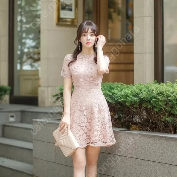 [BUNJANG] ATTRANCE Made Lace Dress / (2회착) 아뜨랑스 메이드 레이스 원피스