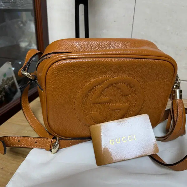 [BUNJANG] Gucci Disco Bag Camel Leather / 구찌 디스코백 (정품)