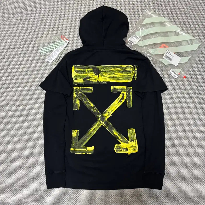 [BUNJANG] Off-White Acrylic Hoodie XXS / [XXS Size] 오프화이트 아크릴 후드티