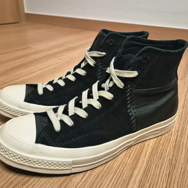 [BUNJANG] Converse Chuck 70 Soothing Craft Leather Black High Top / [컨버스]척70 수딩 크래프트 레더 블랙 하이 173131C