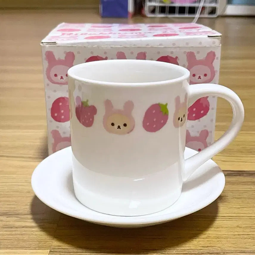 [BUNJANG] Rilakkuma Strawberry Ichigo Mug Cup / 코리락쿠마 딸기 이치고 머그컵