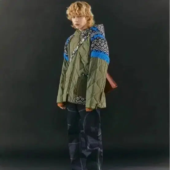 [BUNJANG] Andersson Bell Knit Patch Quilted Jacket / 앤더슨벨 니트패치 퀄티드 자켓