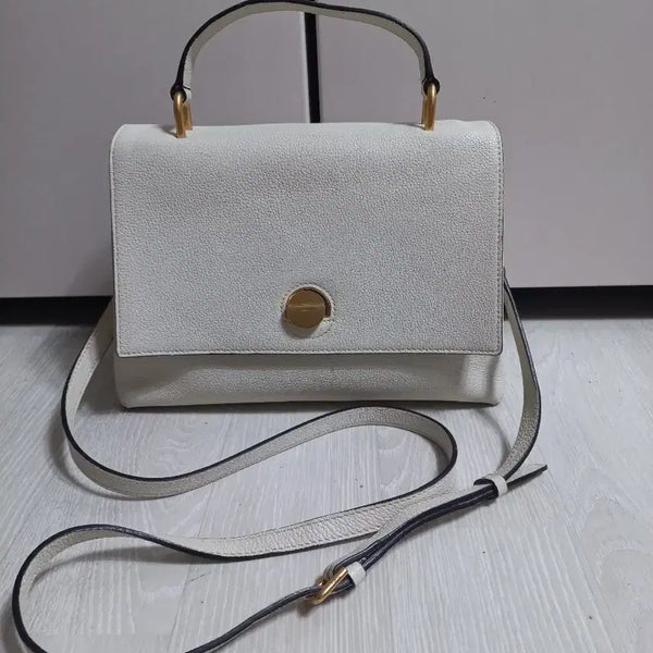 [BUNJANG] Beanpole Half Moon Crossbody Bag Ivory / 빈폴 하프문 크로스백. 아이보리
