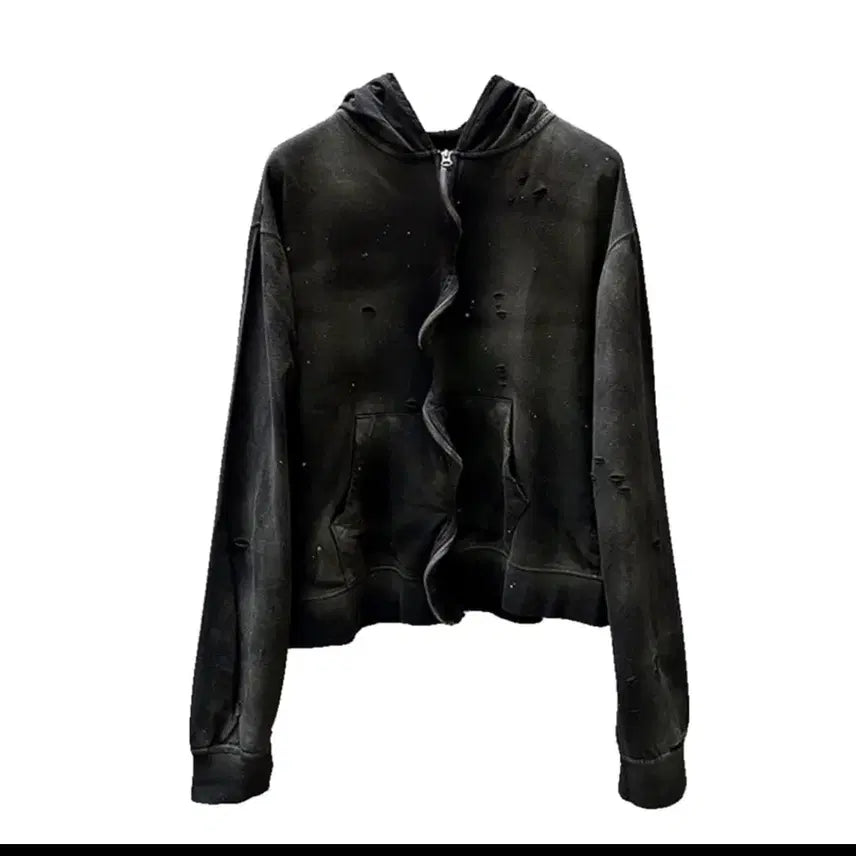 [BUNJANG] Undermycar Vintage Waving Hoodie Zip-up (Size 2) / 언더마이카 빈티지 웨이빙 후드집업 (2사이즈)