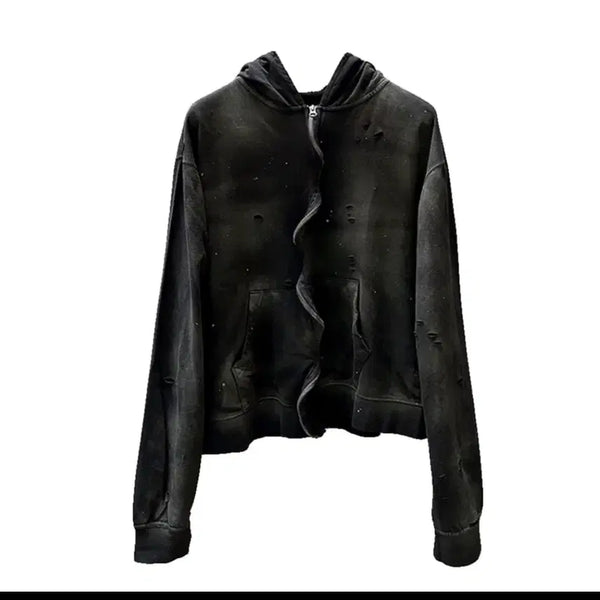 [BUNJANG] Undermycar Vintage Waving Hoodie Zip-up (Size 2) / 언더마이카 빈티지 웨이빙 후드집업 (2사이즈)