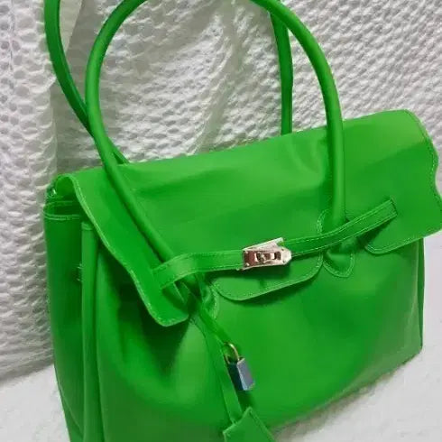 [BUNJANG] Tote Bag Shoulder Bag - Green / 토드백 숄더백 그린