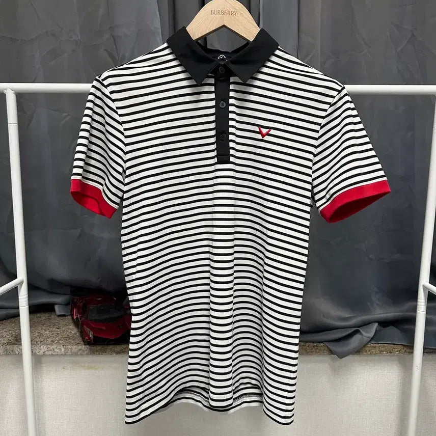 [BUNJANG] Callaway Men's Golf Stripe Short Sleeve Polo Shirt / [ 캘러웨이 ] 정품 / 남성100 / 골프 스트라이프 반팔