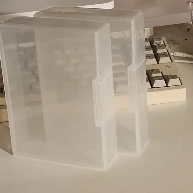 [BUNJANG] Daiso Transparent Plastic Storage Box Case Bundle / [나눔] 다이소 투명 플라스틱 수납함 케이스 일괄