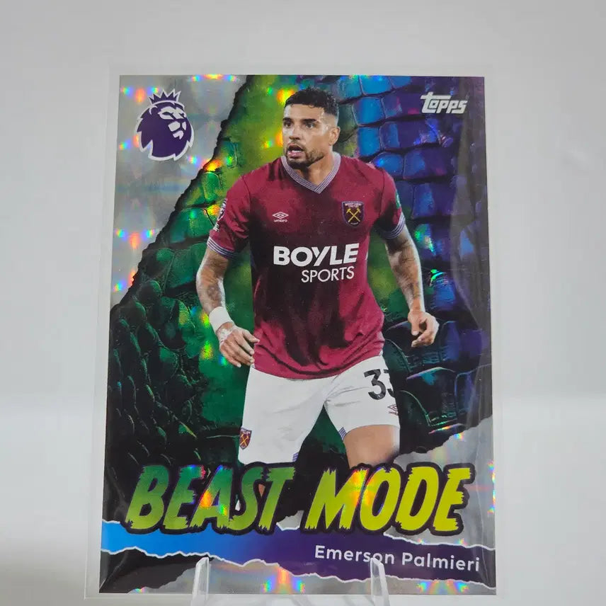 [BUNJANG] Topps Premier League Emerson Palmieri Beast Mode West Ham Trading Card / 탑스 프리미어리그 에메르송 비스트 모드 (웨스트햄)