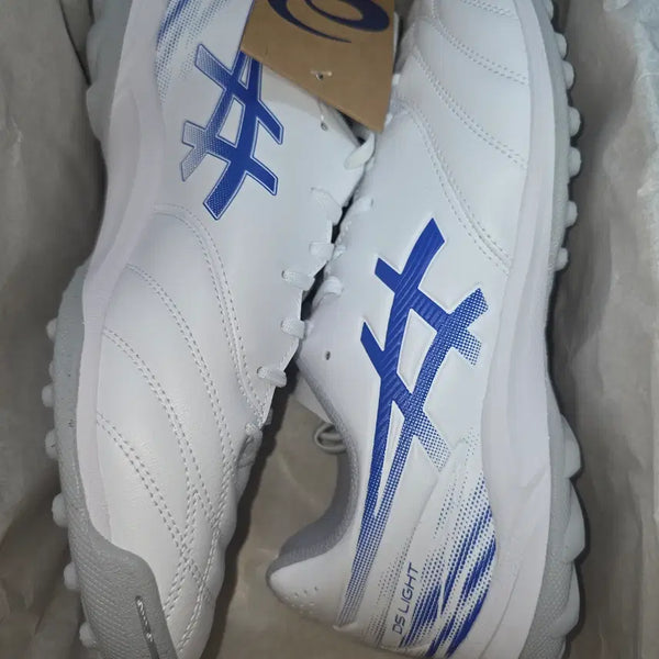[BUNJANG] ASICS DS LIGHT CLUB TF Wide Soccer Cleats (White/Blue, 260mm) / [새상품] 아식스 DS 라이트 클럽 TF 와이드 WHITE / ASICS BLUE 260mm