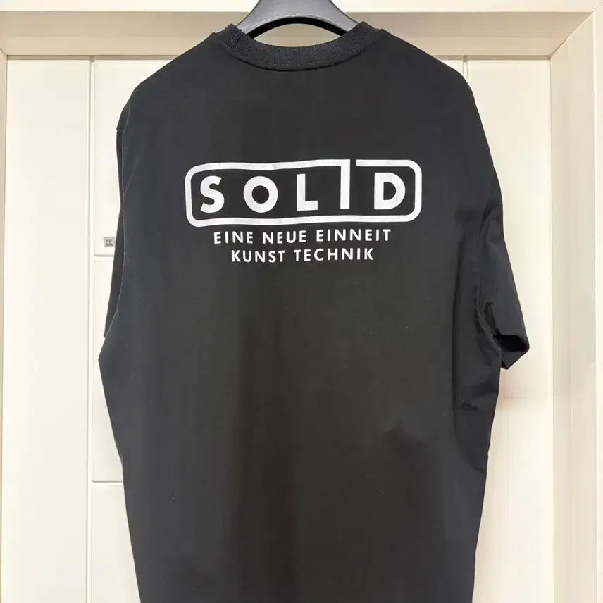 [BUNJANG] Solid Homme Back Logo Short Sleeve T-Shirt Size 48 / [상태최상] 솔리드옴므 백로고 반팔티 48