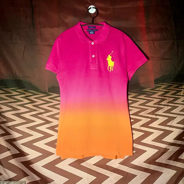[BUNJANG] Polo Ralph Lauren Big Pony Skinny Fit Polo Shirt M / 폴로랄프로렌 딸기오렌지 빅포니 스키니핏 카라티 M 딱붙핏