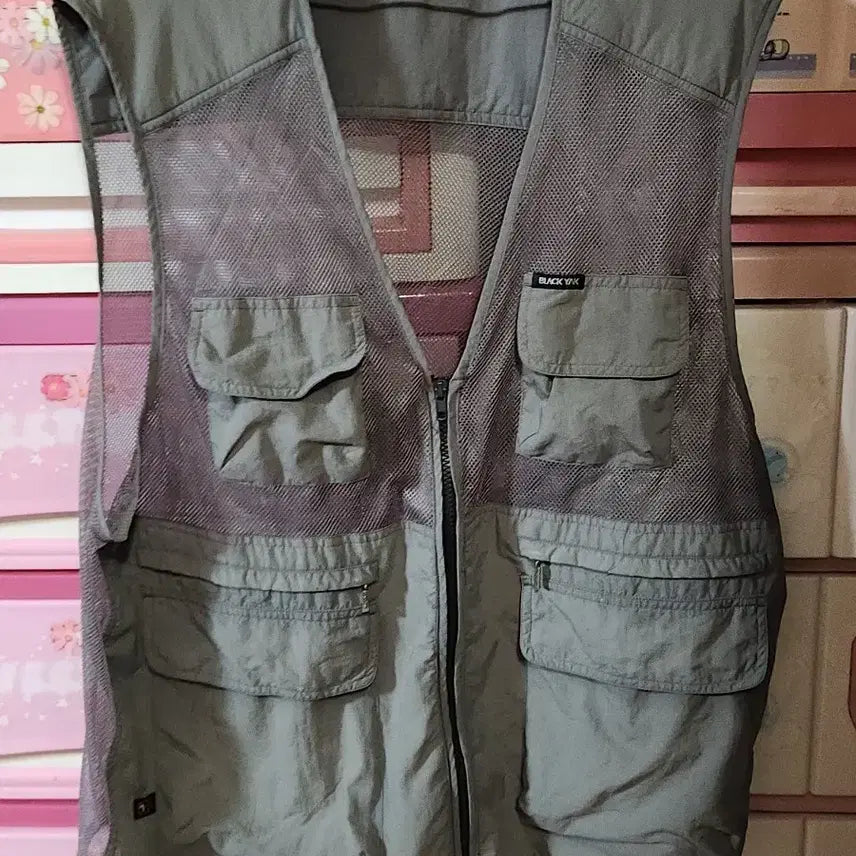 [BUNJANG] Blackyak Mesh Vest Grey / 블랙야크 메쉬 조끼 그레이 세탁완료