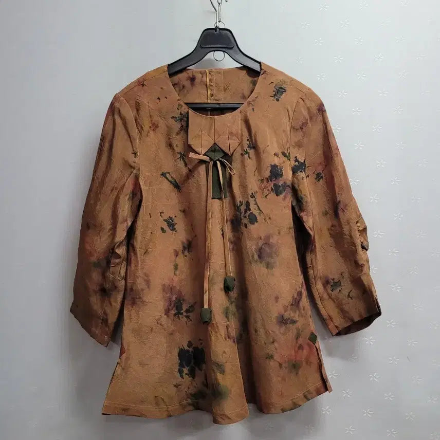 [BUNJANG] Shirring Sleeve Rayon Blouse / 66)셔링소매 인견블라우스