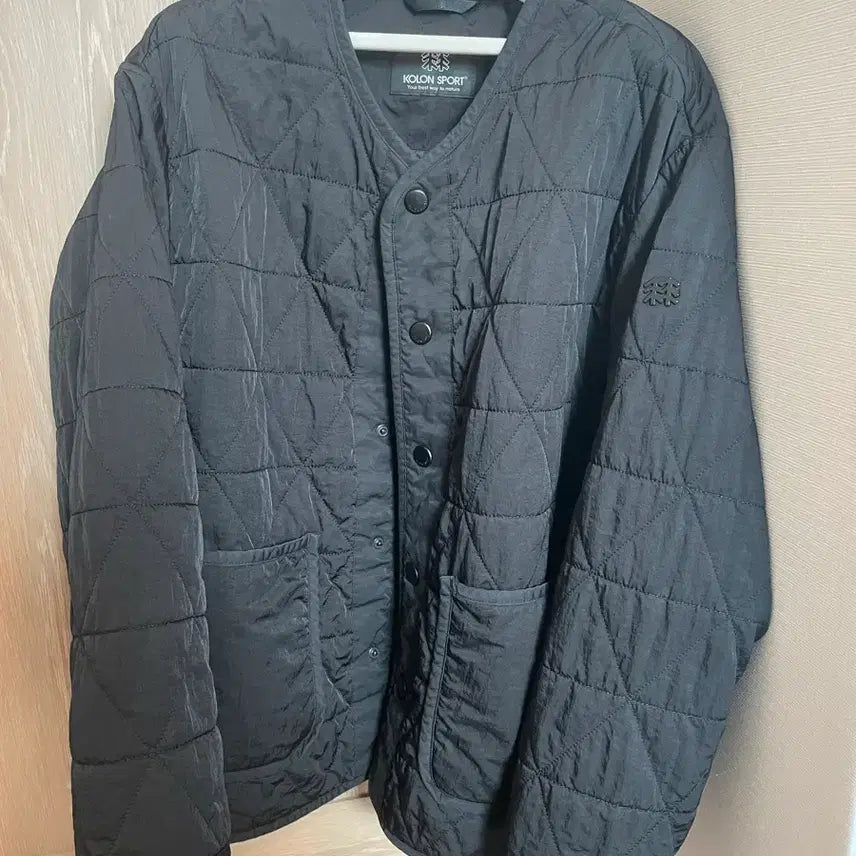 [BUNJANG] Kolon Sport Quilting Jacket Black / 코오롱 스포츠 퀼팅 자켓 블랙