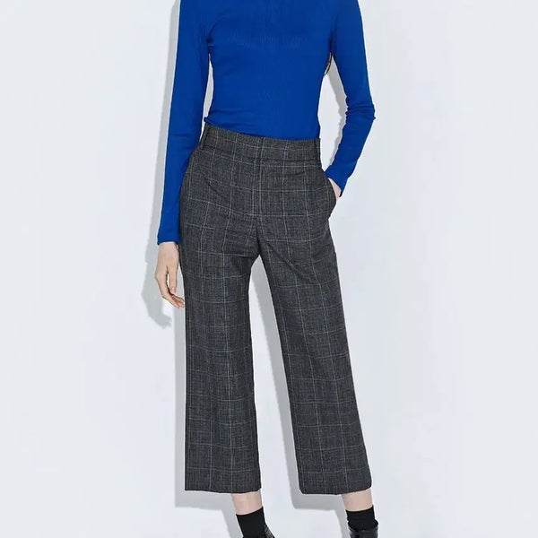 [BUNJANG] Lucky Chouette Check Pattern Slacks Pants Size 36 / 럭키슈에뜨 체크 패턴 슬랙스 팬츠 36