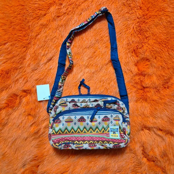 [BUNJANG] Rough Mushroom Pattern Crossbody Bag / rough 러프 버섯 패턴 크로스백 새상품