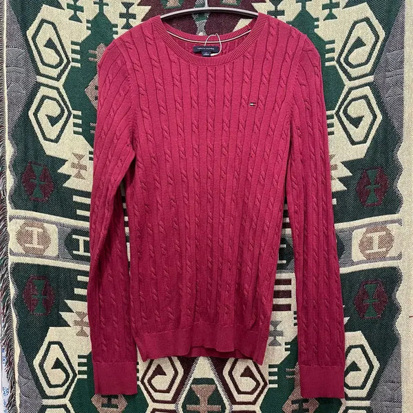 [BUNJANG] Tommy Hilfiger Round Knit Sweater Size S/90 / 타미힐피거 라운드 니트 스웨터 S/90