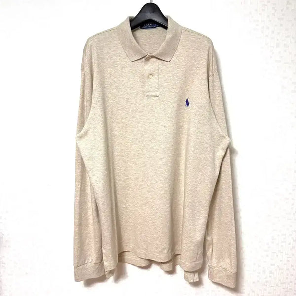 [BUNJANG] Polo Ralph Lauren Long Sleeve Polo Shirt Beige XL / [XL,105]폴로랄프로렌 카라티 긴팔티 베이지