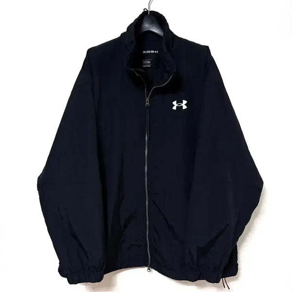 [BUNJANG] Under Armour Woven Zip-Up Jacket Black Oversized 2XL / [2XL,110]언더아머 바람막이 우븐 집업 자켓 블랙 오버핏