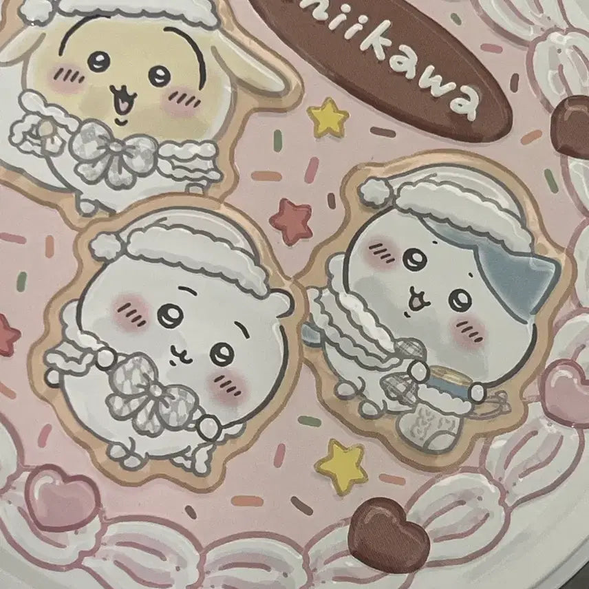 [BUNJANG] Chiikawa Christmas Whole Cake Tin Case / 치이카와 크리스마스 홀케이크 틴케이스