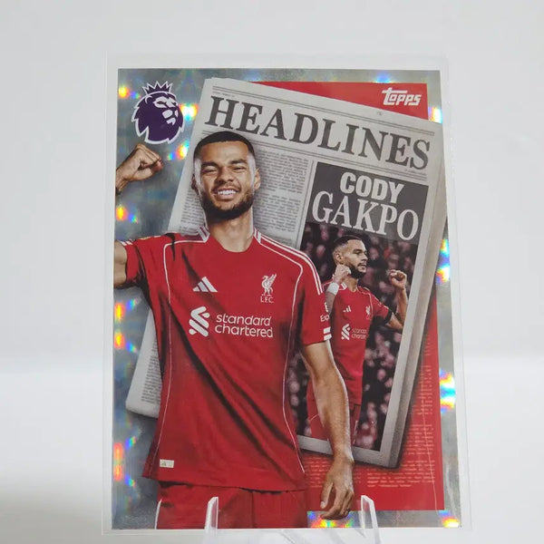 [BUNJANG] Topps 25/26 Premier League Cody Gakpo Headlines Liverpool / 탑스 프리미어리그 코디 각포 헤드라인스 (리버풀)