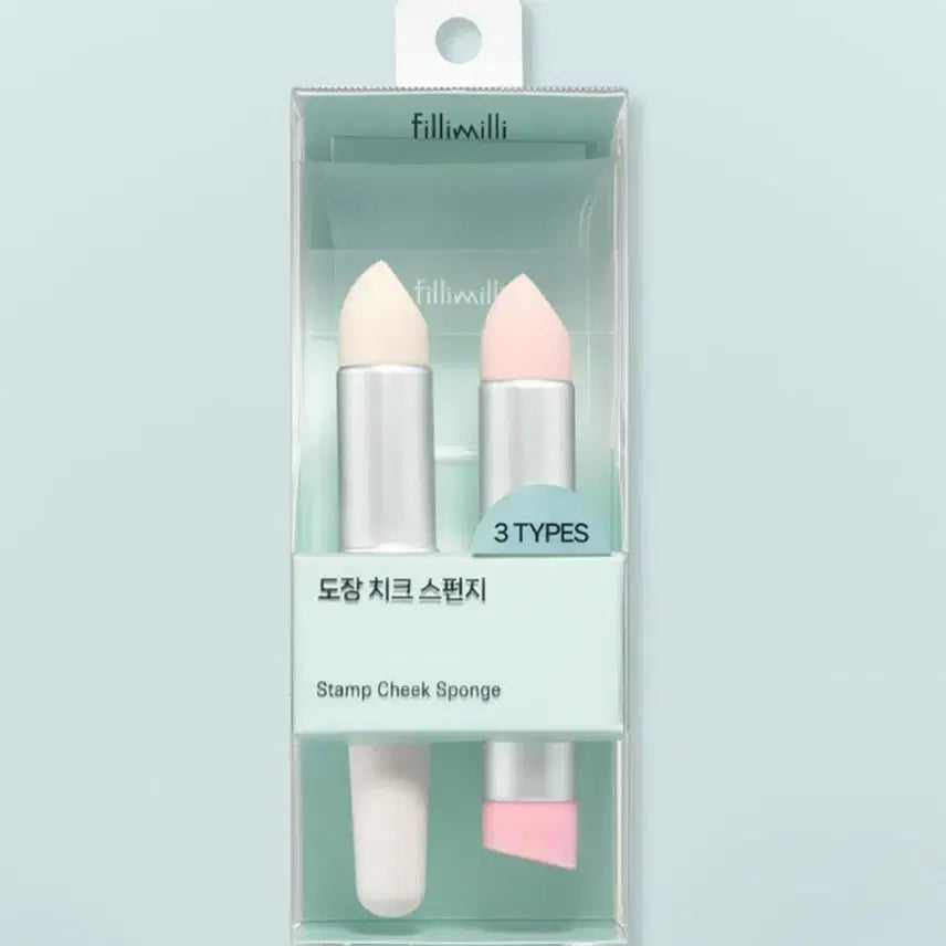 [BUNJANG] Fillimilli Stamp Cheek Sponge Set (3 Types) / 필리밀리 도장 치크 스펀지 3종 세트