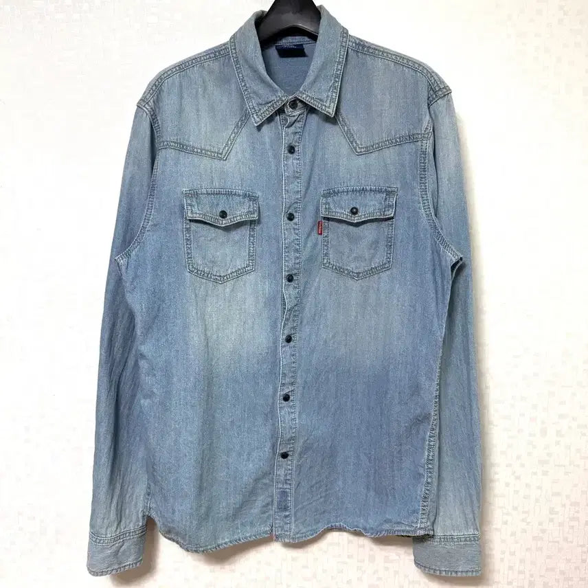 [BUNJANG] Dickies Western Denim Shirt XL / [XL,105]디키즈 웨스턴 데님셔츠 청남방