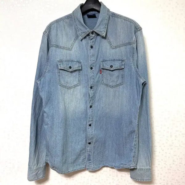 [BUNJANG] Dickies Western Denim Shirt XL / [XL,105]디키즈 웨스턴 데님셔츠 청남방