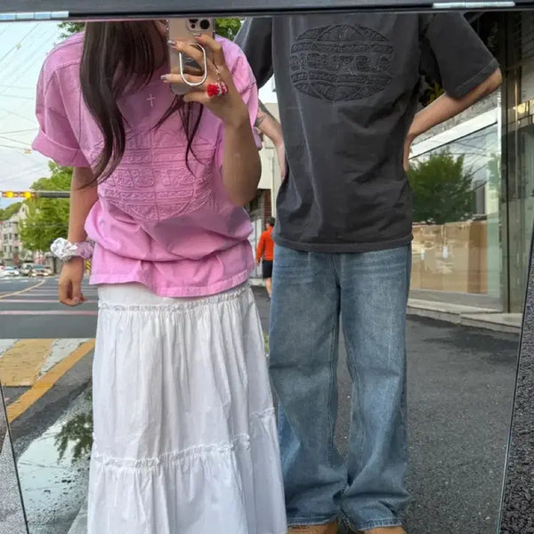 [BUNJANG] Pigment Overfit Loose Box T-Shirt / 새상품) 피그먼트 오버핏 루즈 박스티
