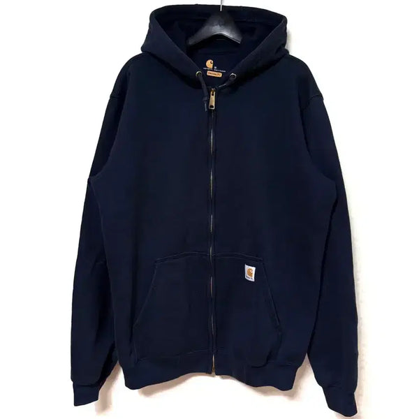 [BUNJANG] Carhartt Hooded Zip-Up Jacket Navy Oversized Fit / [M,95]칼하트 후드집업 자켓 네이비 오버핏