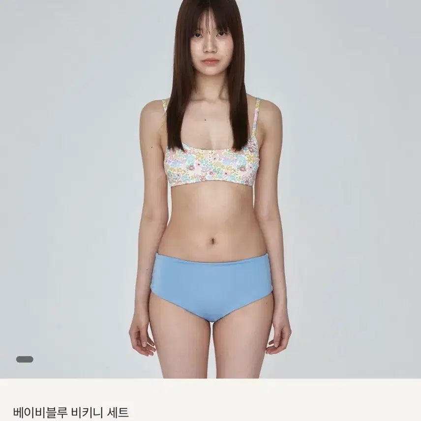 [BUNJANG] Pincka Baby Blue Bikini Set / 핀카 베이비블루 비키니세트