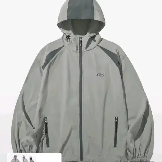 [BUNJANG] Filminate Taslan Wind Taker Jacket Light Grey M / 필루미네이트 타슬란 윈드 테이커자켓 라이트그레이 M