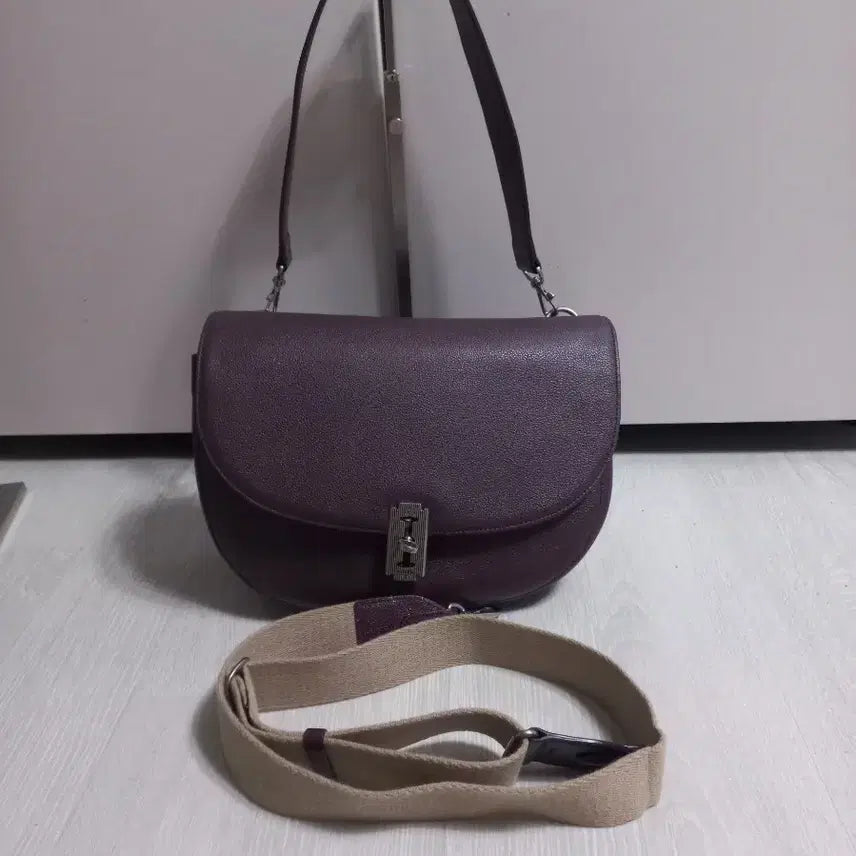 [BUNJANG] Vunque OCAM Meta Tote Shoulder Cross Bag Burgundy Dark Brown / 분크 오캄 메타 토트 숄더 크로스 겸용. 버긴디다크브라운