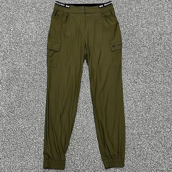 [BUNJANG] Wac Golf Women's Khaki Jogger Pants / >정품 왁 골프 여성 스윙 카키 조거팬츠